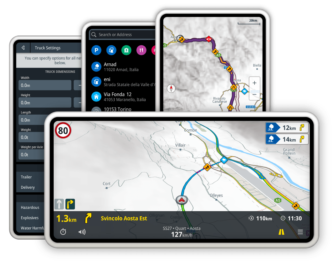 A premium offline GPS navigation app with free professional maps.
